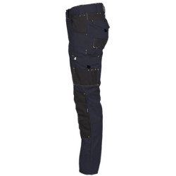 Pantalon de travail Nine Worths Adam bleu marine avec emplacements genouillères