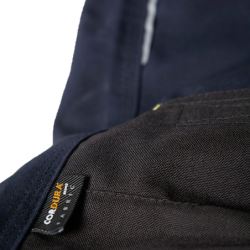 Pantalon de travail Nine Worths Adam bleu marine avec emplacements genouillères