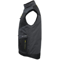 Gilet sans manche Ali North Ways déperlant 10 poches gris noir