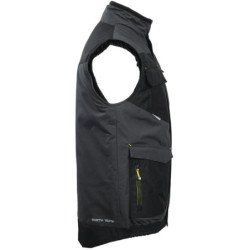 Gilet sans manche Ali Nine Worths déperlant 10 poches gris noir