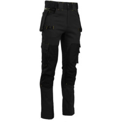 Pantalon de travail Howard noir multipoches