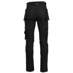 Pantalon de travail Howard noir multipoches