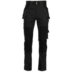 Pantalon de travail Howard noir multipoches