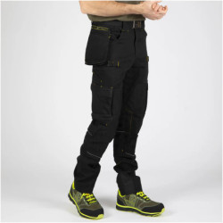 Pantalon de travail Howard noir multipoches