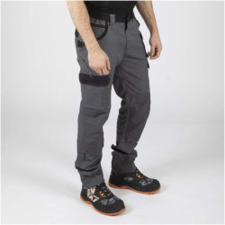 Pantalon de travail North Ways Cary couleur gris et noir