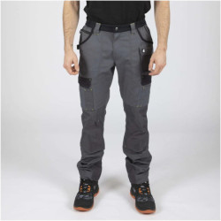 Pantalon de travail North Ways Cary couleur gris et noir
