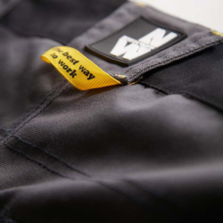 Pantalon de travail Nine Worths Cary couleur gris et noir