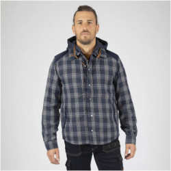 Sur-chemise de travail Graf chaude à capuche Marine