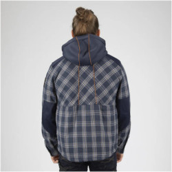 Sur-chemise de travail Graf chaude à capuche Marine