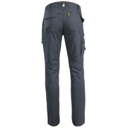 Pantalon de travail multipoches Edward Nine Worths couleur gris