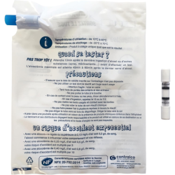 Éthylotest à usage unique en emballage individuel norme NF