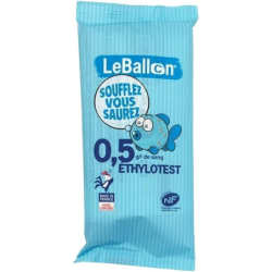 Éthylotest à usage unique en emballage individuel norme NF