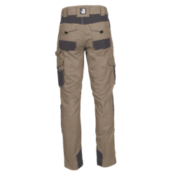 Pantalon de travail North Ways Adam brun et anthracite avec emplacements genouillères