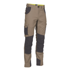 Pantalon de travail North Ways Adam brun et anthracite avec emplacements genouillères