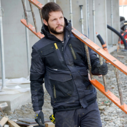Veste Fournier déperlante 6 poches gris et noir 1201