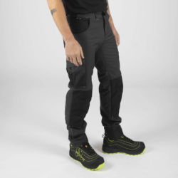 Pantalon de travail North Ways Adam gris et noir avec emplacements genouillères