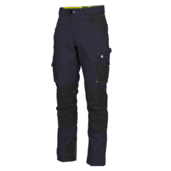 Pantalon de travail Nine Worths Adam bleu marine avec emplacements genouillères