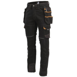 Pantalon de travail Vicente noir/camel