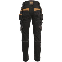Pantalon de travail Vicente noir/camel