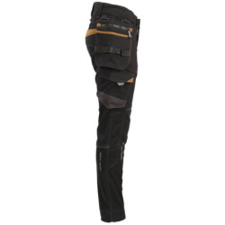 Pantalon de travail Vicente noir/camel