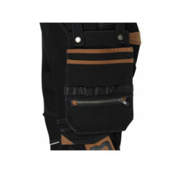 Pantalon de travail Vicente noir/camel