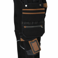 Pantalon de travail Vicente noir/camel