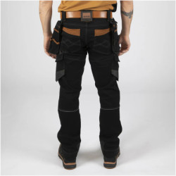 Pantalon de travail Vicente noir/camel
