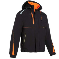 Veste respirante waterproof Morane noir et orange North way