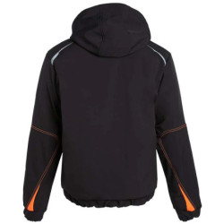 Veste respirante waterproof Morane noir et orange North way