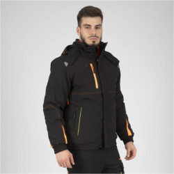 Veste respirante waterproof Morane noir et orange North way