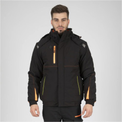 Veste respirante waterproof Morane noir et orange North way