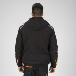 Veste respirante waterproof Morane noir et orange North way
