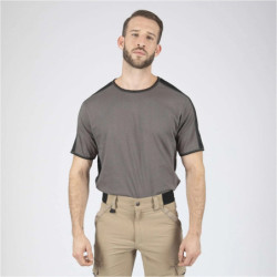 T-shirt homme Andy col rond Gris
