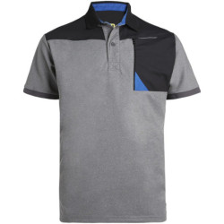 Polo homme à manches courtes Horten North Ways gris chiné