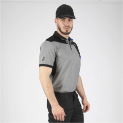 Polo homme à manches courtes Horten North Ways gris chiné