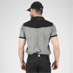 Polo homme à manches courtes Horten North Ways gris chiné