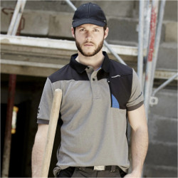 Polo homme à manches courtes Horten North Ways gris chiné