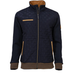 Gilet de travail Andreu molletonné Marine et Camel