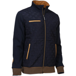 Gilet de travail Andreu molletonné Marine et Camel
