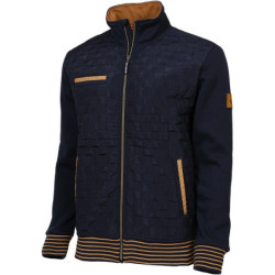 Gilet de travail Andreu molletonné Marine et Camel