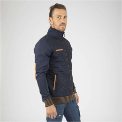 Gilet de travail Andreu molletonné Marine et Camel