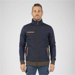 Gilet de travail Andreu molletonné Marine et Camel
