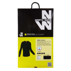 Tee-shirt manches longues sous-vêtement respirant Caproni noir
