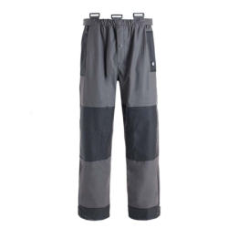 Pantalon de pluie Nine Worths Flex unisexe Piranha gris noir 50% PU 50% PVC