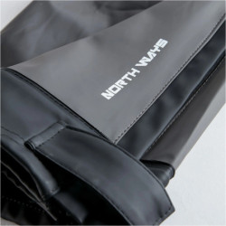 Pantalon de pluie North Ways Flex unisexe Piranha gris noir 50% PU 50% PVC