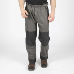 Pantalon de pluie North Ways Flex unisexe Piranha gris noir 50% PU 50% PVC