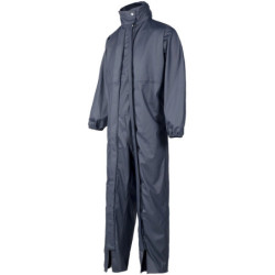 Combinaison de pluie unisexe ORK North Ways avec capuche et double fermeture marine