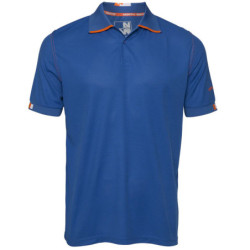 Polo BEVEN bleu/orange fluo