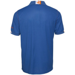Polo BEVEN bleu/orange fluo