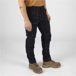 Pantalon de travail multipoches façon jean Usain North Ways col